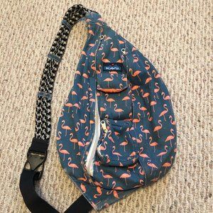 RARE Kavu Flamingo Rope Sling Bag